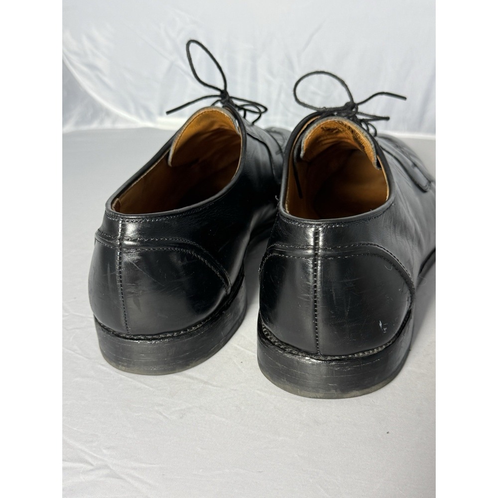 Allen Edmonds Hancock Black Leather Derby Dress Shoes Round Toe 15 D Men's - Picture 3 of 9